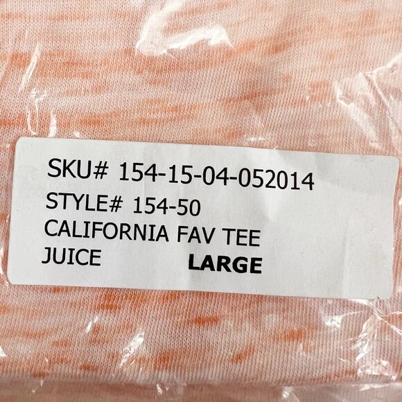 San Francisco City Lights California Fav Tee T-Shirt in Orange Size Large NEW - Picture 5 of 6